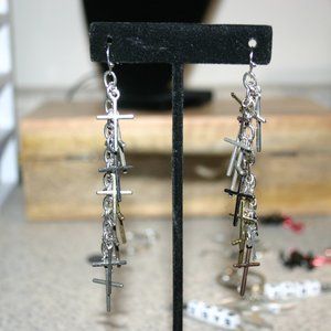 Handmade Cross Earrings